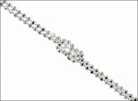 Браслет из серебра перлина шарик 18 см 21524