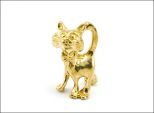 Фигурка из бронзы кот в бабочке 22х14х9мм