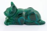 Фигурка из малахита кошка 20х35х65 мм 25974