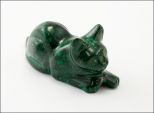 Фигурка из малахита кошка 20х35х65 мм 25974