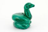 Фигурка из малахита змея 30х50 мм 26432