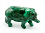 Малахит фигурка Поросенок 5,5х10см 245гр *