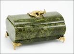 Шкатулка (Баж) с ящерицей,на ножках (бронза) 105х55х55мм