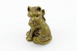 Фигурка из бронзы кошка с бантом 30х17х17 мм 27595