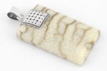 Кулон из серебра с кораллом белым прямоугольник 25х40 мм 30197