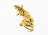 Фигурка из бронзы крыса шушера