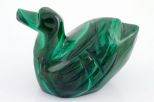 Фигурка из малахита утка 30х45х55 мм 32256