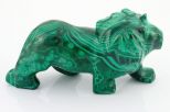 Фигурка из малахита лев 25х40х75 мм 32332