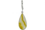 Серьги из серебра с Сердоликом капля 15х32 мм 36122