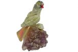 Фигурка сойка из яшмы у гнезда. Вес 100-130 гр.
