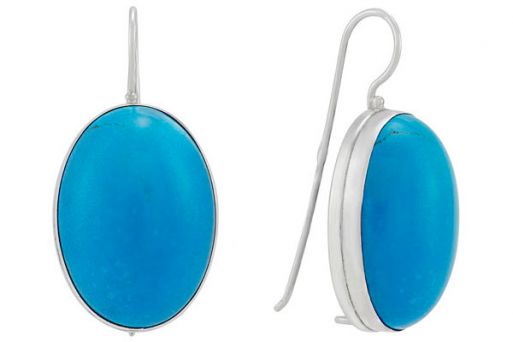 Серьги из серебра с Бирюзой.