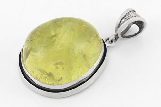 Серебряный кулон с цитрином 40628 купить в магазине Самоцветы мира