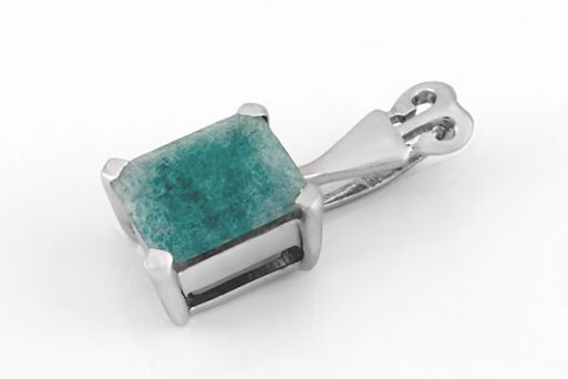 Серебряный кулон с бериллом 40658 купить в магазине Самоцветы мира