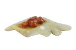 Фигурка из Яшмы Лягушка на листе. Вес 190 гр.