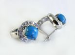 серьги бирюза 6,5 гр.*