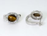 серьги тигровый глаз 6,5гр.*