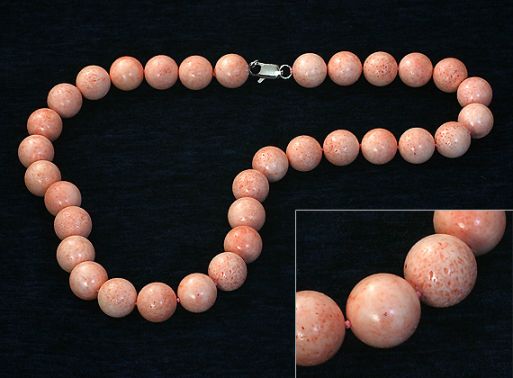 Коралловые  бусы 43204 купить в магазине Самоцветы мира