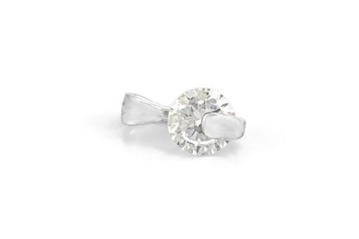 Серебряный кулон с фианитом 44117 купить в магазине Самоцветы мира