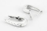 Серьги из серебра без вставок 44272 