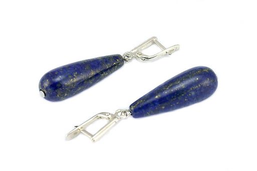Серьги из серебра с Лазуритом.