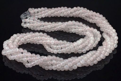 Бусы из Розового кварца.