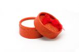 Коробка под кольцо бум.красная кругл.5,0см
