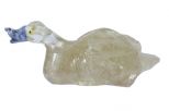 Фигурка из горного хрусталя Утка. Вес 330 гр.