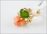 К+Н кольцо 3 розы 1 л.зав. 4*