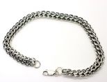 Браслет из серебра питон 23 см 48049