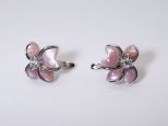серьги перламутр CZ 9.0гр*