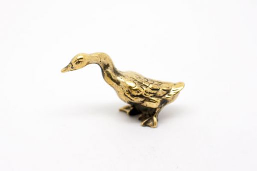 Фигурка гуся из бронзы