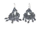 Серьги из серебра кавказские 52077