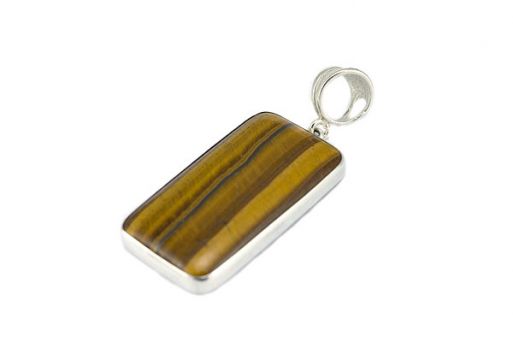 Серебряный кулон с Тигровым глазом.