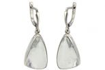 Серьги из серебра с горным хрусталём