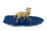 Фигурка овца на агате. Вес 40 гр.