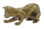 Фигурка из бронзы кошка играет 32х17х17 мм 53620