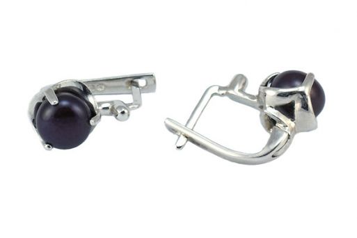 Серьги из серебра с жемчугом