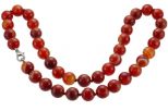 Сердолик бусы шарик 10 мм. Длина 45 см.