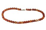 Сердолик бусы шарик. Вес 35-40 гр