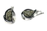 Серьги пирит. Вес 17,8 гр.
