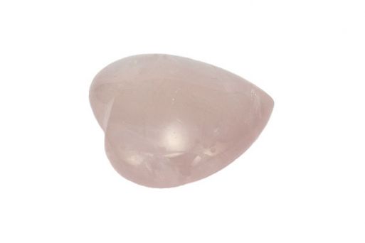 Сердце из розового кварца.