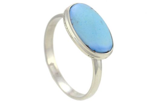Серебряное кольцо с бирюзой 55148 купить в магазине Самоцветы мира