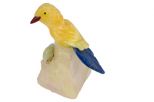 Фигурка сойка из оникса у гнезда. Вес 100-130 гр.