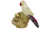 Фигурка попугай из горного хрусталя. Вес 100-130 гр.