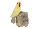 Фигурка попугай микро из оникса.Вес 40-60 гр.