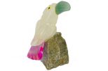 Фигурка тукан микро из розового кварца. Вес 40-60 гр.