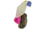 Фигурка тукан микро из розового кварца. Вес 40-60 гр.