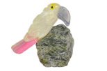 Фигурка тукан микро из горнрго хрусталя. Вес 40-60 гр.