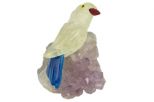 Фигурка сойка микро из горнрго хрусталя. Вес 40-60 гр.