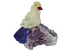 Фигурка сойка микро из горнрго хрусталя. Вес 40-60 гр.